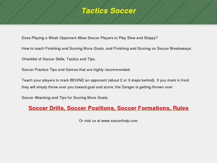 www.tacticssoccer.com