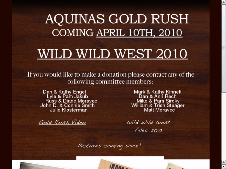 www.aquinasgoldrush.com