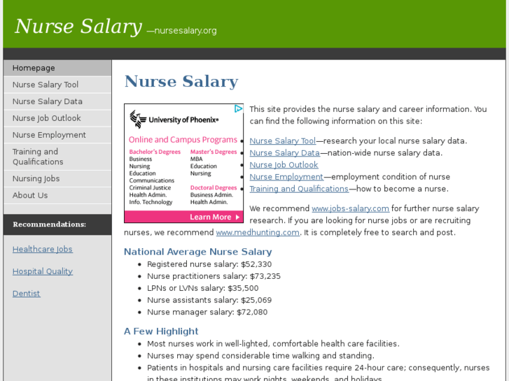 www.nursesalary.org