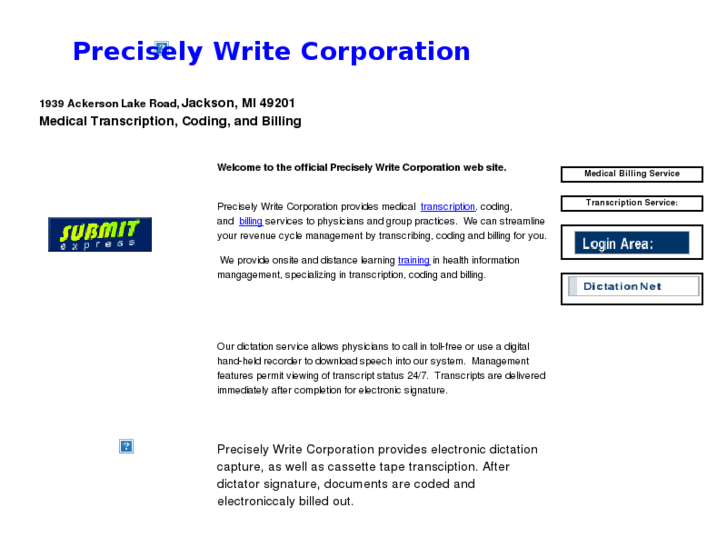 www.preciselywritecorp.com