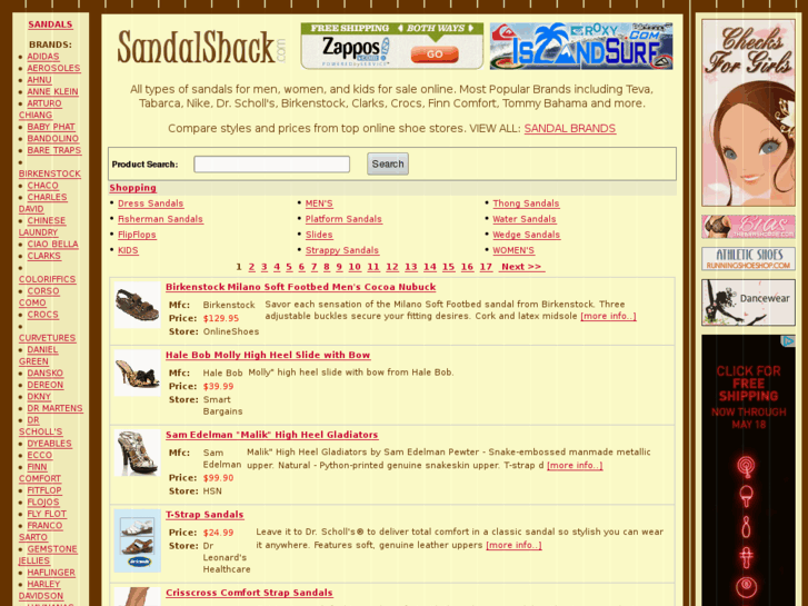 www.sandalshack.com