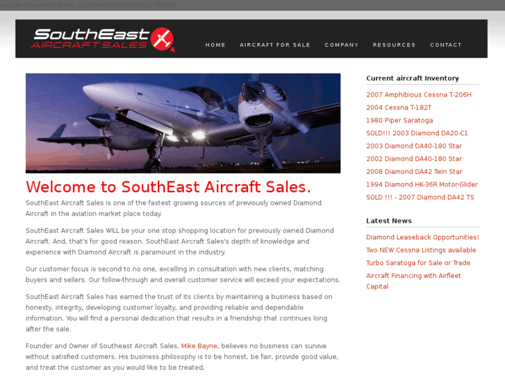 www.southeastaircraftsales.com