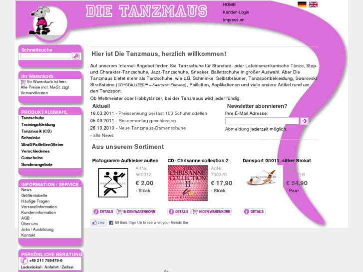 www.tanzsportbedarf.com