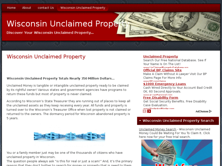 www.wisconsinunclaimedproperty.net