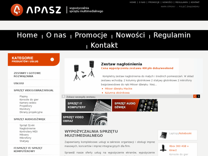 www.apasz-wypozyczalnia.pl