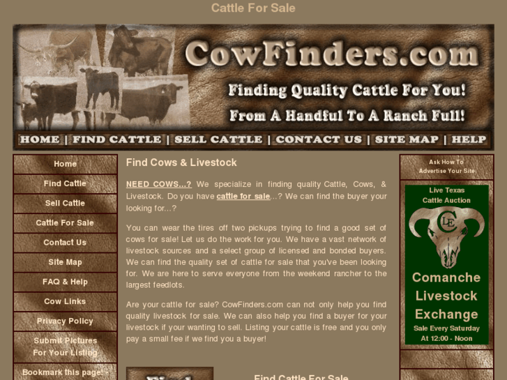 www.cowfinders.biz