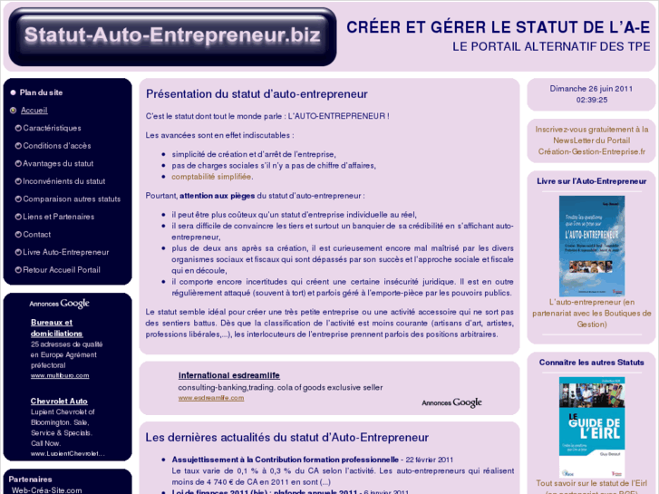 www.statut-auto-entrepreneur.biz