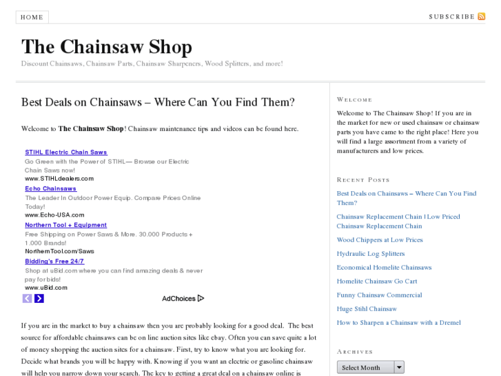 www.thechainsawshop.com