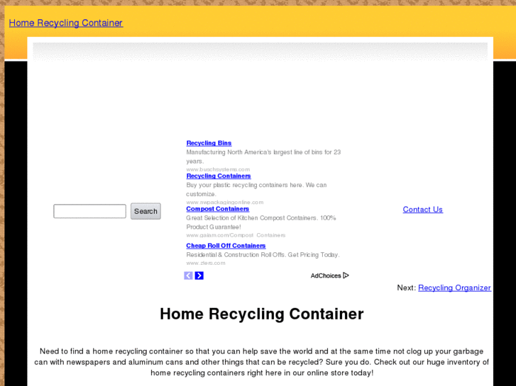 www.homerecyclingcontainer.com