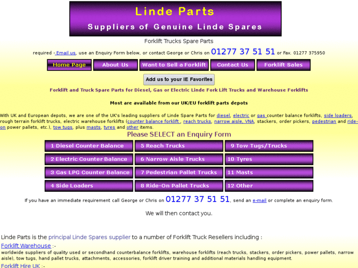 www.linde-fork-truck-parts.com