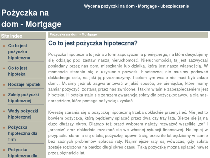 www.pozyczka-na-dom-mortgage-uk.com