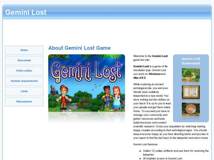 www.gemini-lost-game.com