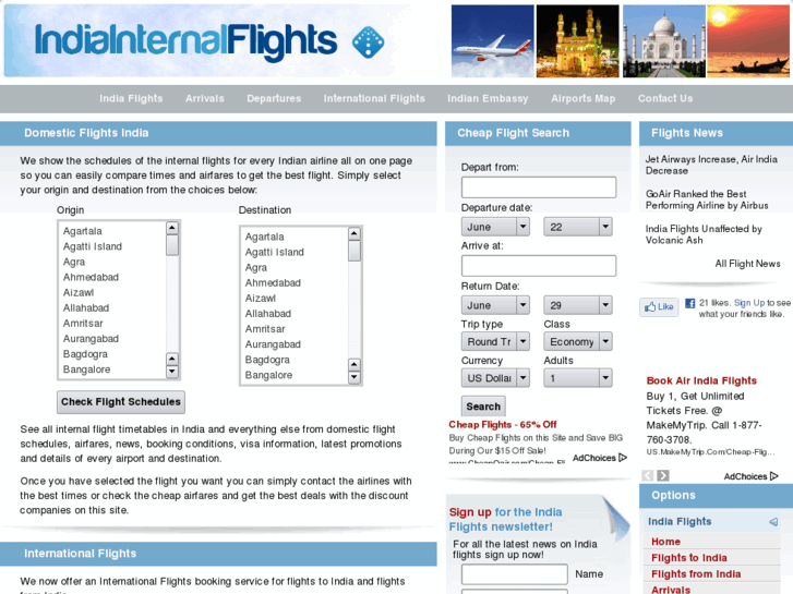 www.indiainternalflights.com