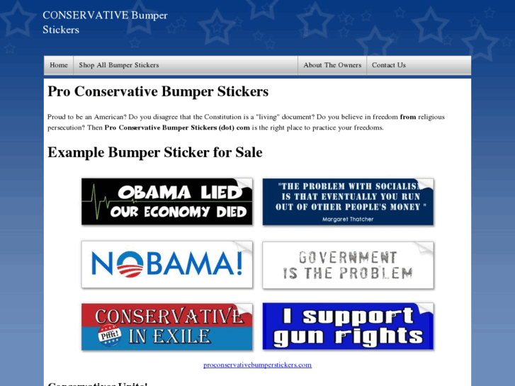 www.proconservativebumperstickers.com