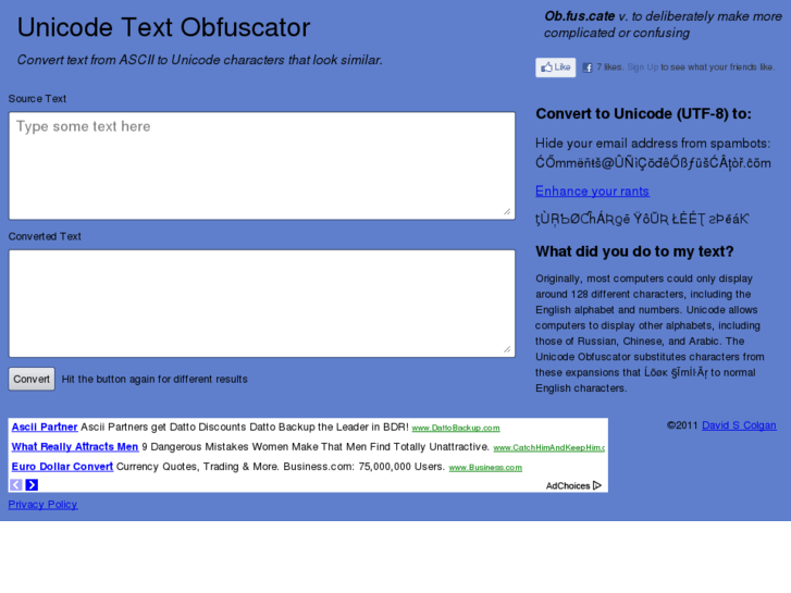 www.unicodeobfuscator.com