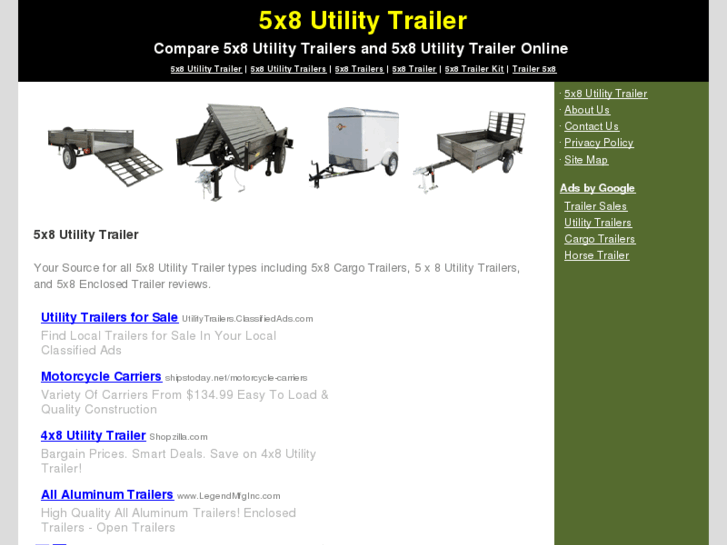 www.5x8utilitytrailer.com