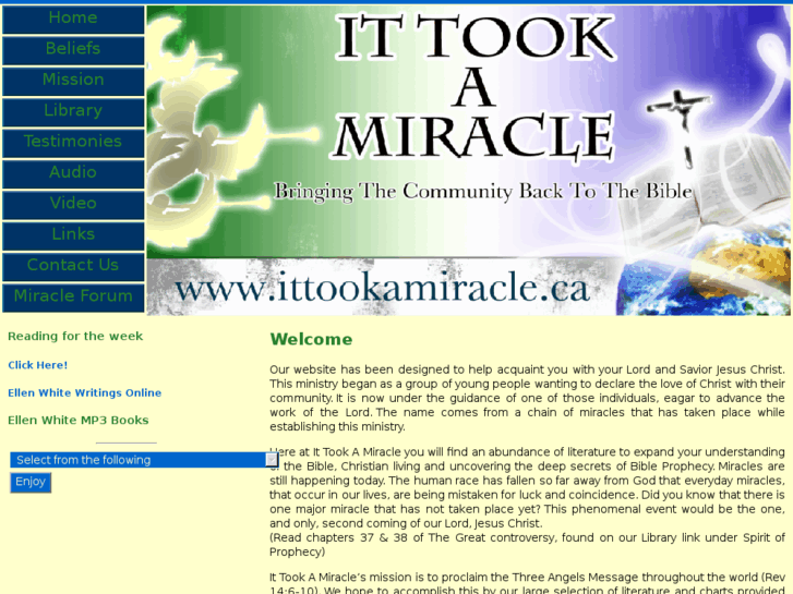 www.ittookamiracle.ca