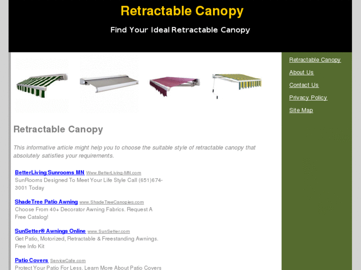 www.retractablecanopy.org