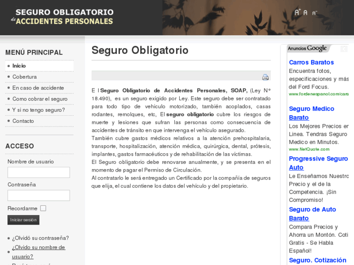 www.seguro-obligatorio.com