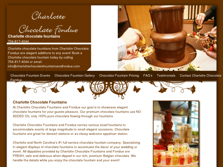 www.charlottechocolatefountainsandfondue.com