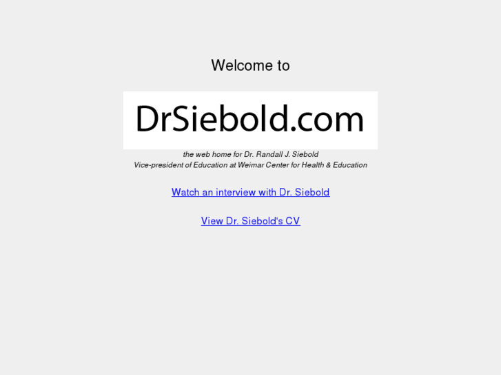 www.drsiebold.com