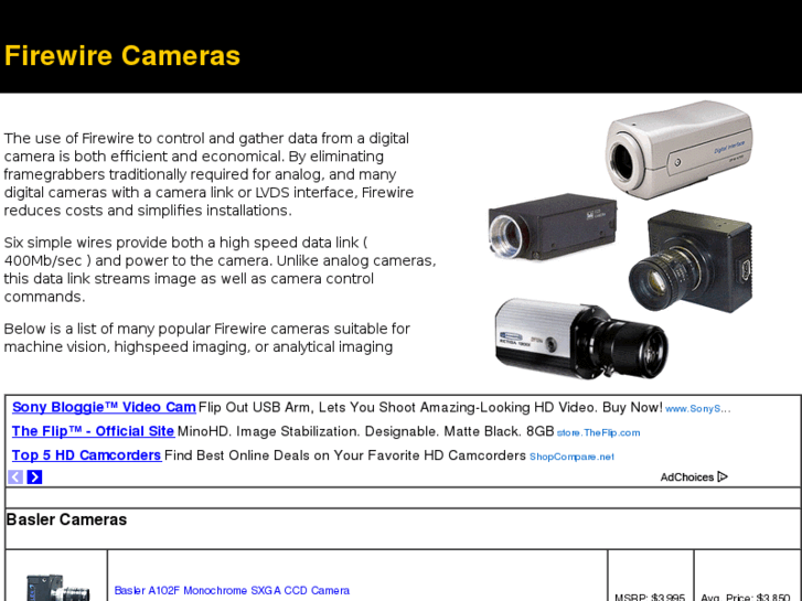 www.firewire-cameras.com