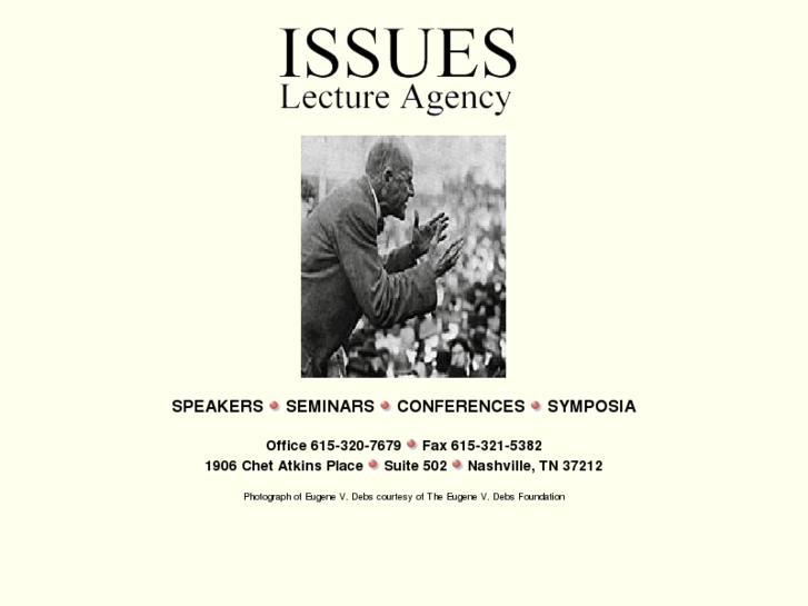 www.issueslectureagency.com