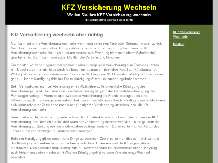 www.kfzversicherungwechseln.com