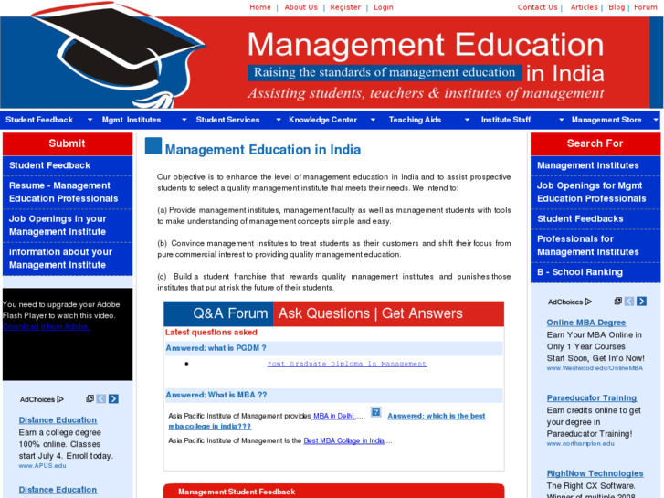 www.managementeducationinindia.com