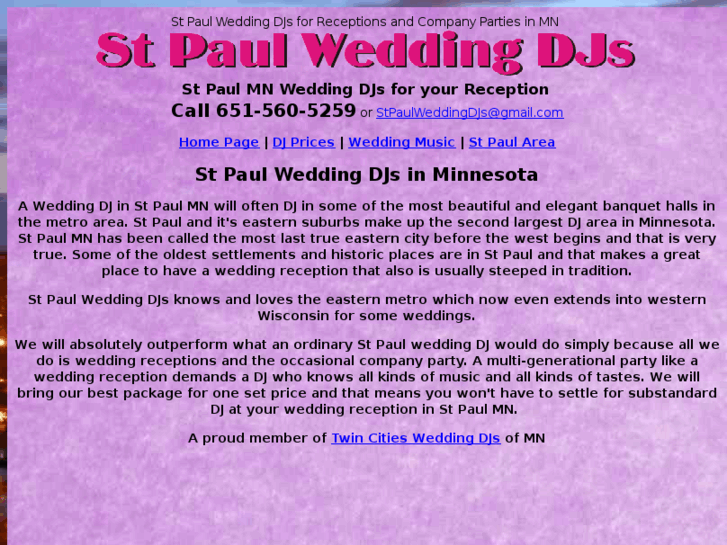 www.stpaulweddingdjs.com