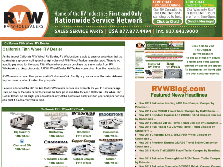 www.californiafifthwheelrvdealer.com