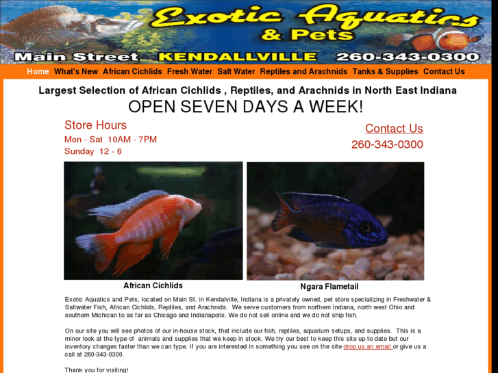 www.exoticaquaticsandpets.com