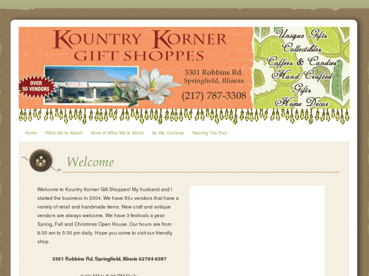 www.kountrykornergiftshoppes.net