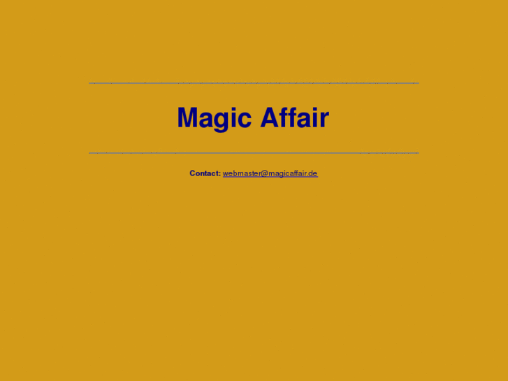 www.magicaffair.de
