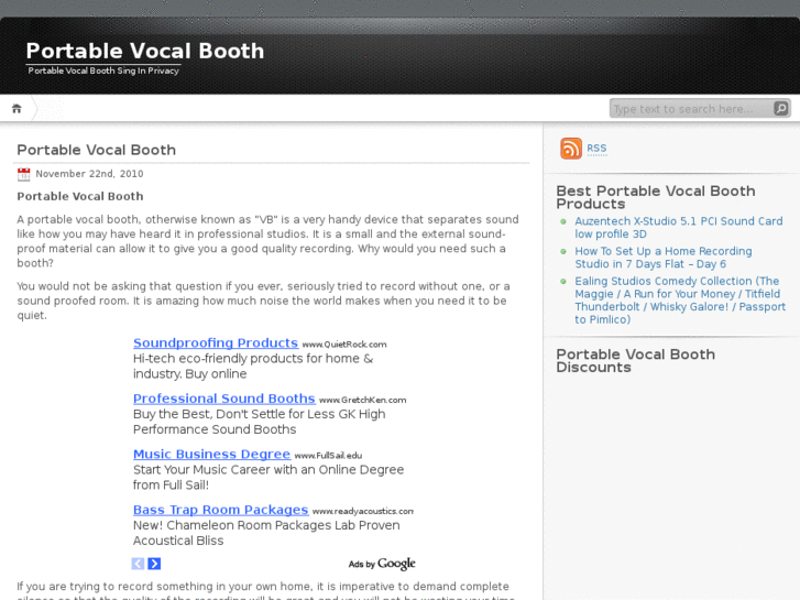 www.portablevocalbooth.net