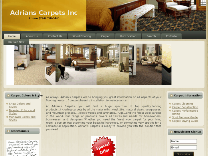 www.adrianscarpets.com