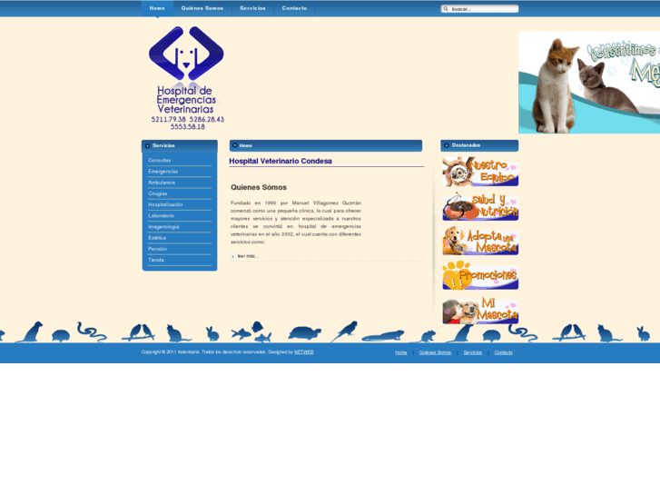 www.hospitalveterinariocondesa.com