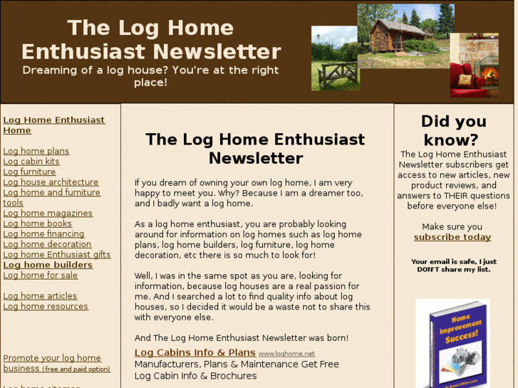 www.log-home-enthusiast.com