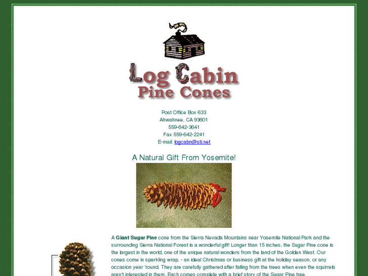 www.logcabinpinecones.com