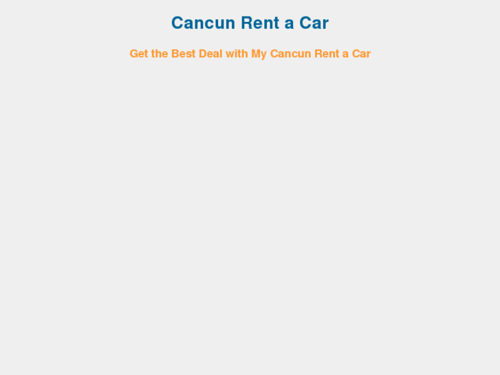 www.mycancunrentacar.com