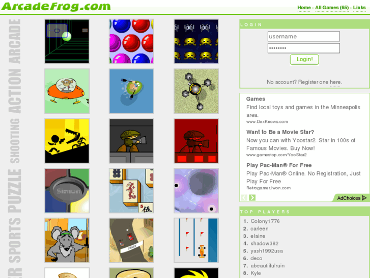 www.arcadefrog.com