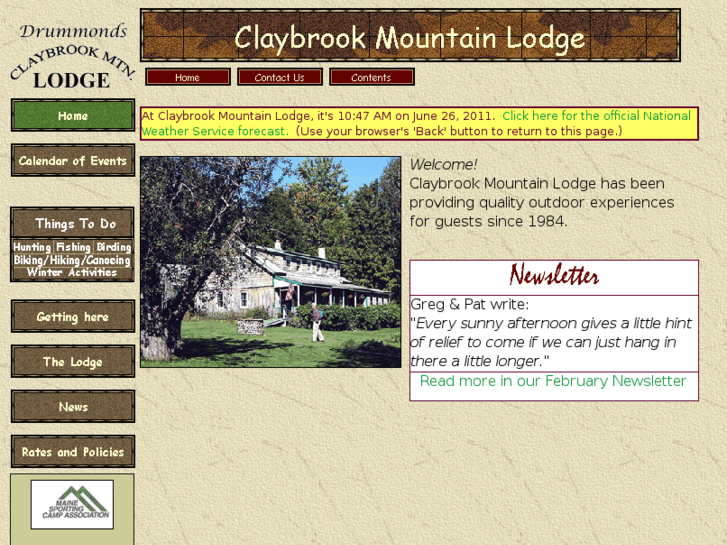 www.claybrookmountainlodge.com