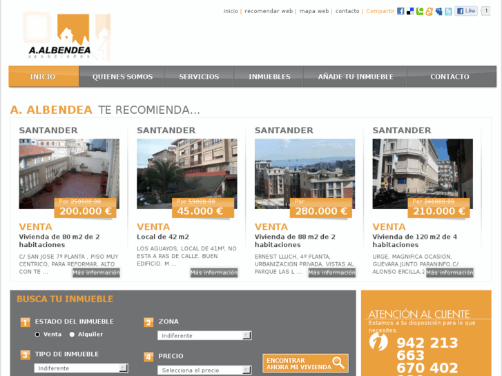 www.inmobiliariaalbendea.com