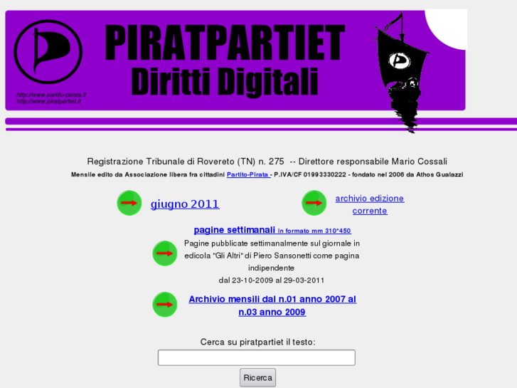 www.piratpartiet.it