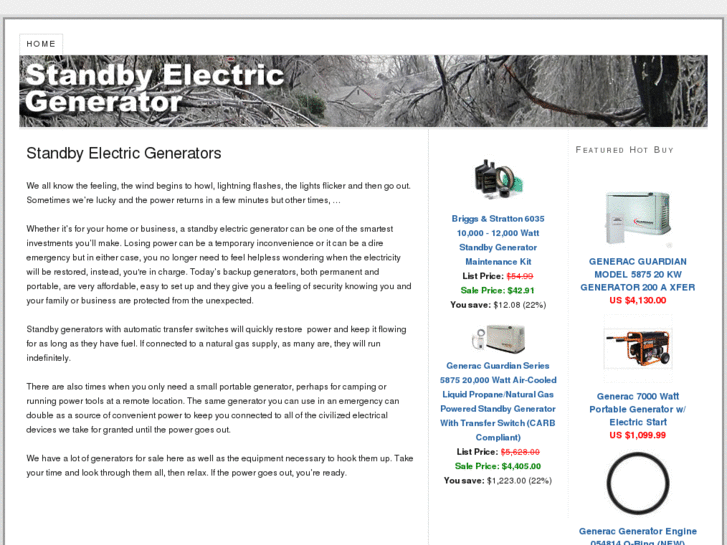 www.standbyelectricgenerator.com