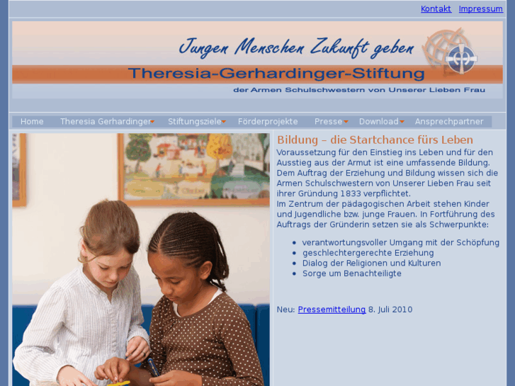 www.theresia-gerhardinger-stiftung.de