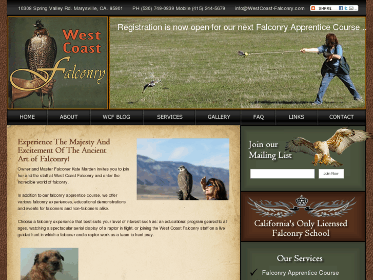 www.westcoast-falconry.com