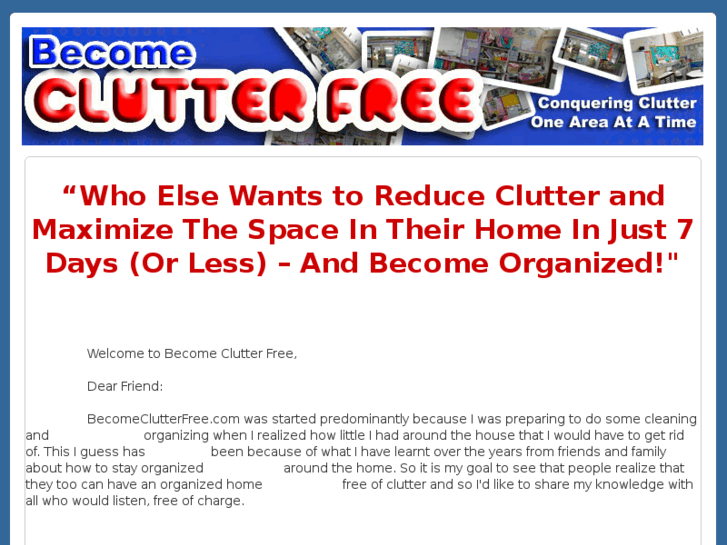 www.becomeclutterfree.com