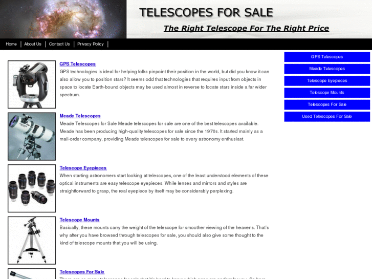 www.telescopesforsaleinfo.com