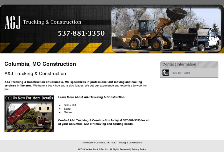 www.aandjtruckingandconstruction.com